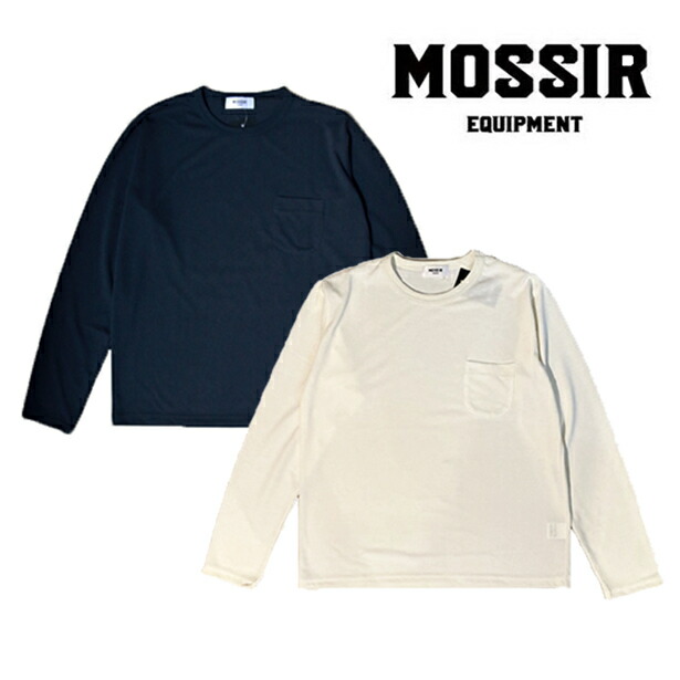 【MOSSIR C-like Zach Crew Neck Pocket L/S Tee】モシール 背嚢 シーライク ロングティーシャツ カットソー ポケT アウトドア アメカジ メンズ メンズ流行り物 ブランド名（ FINE CREEK Fine Creek Leathers FINE CREEK\u0026CO ）（White）（Black）[MOCU007]