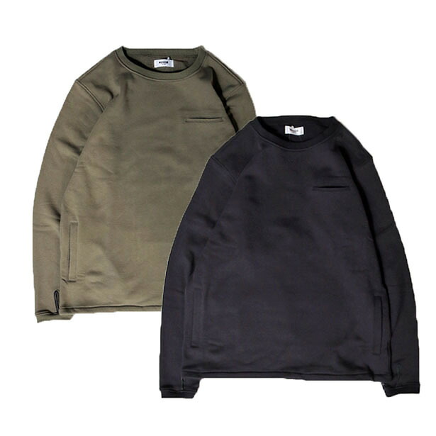 【MOSSIR Crewnes】モシール クルーネス コーデュラ スウェット 高機能 メンズ メンズファッション ブランド（ FINE CREEK Fine Creek Leathers FINE CREEK&CO MOSSIR CWORKS ） （black）（Olive）[MOSW009]｜TSUGU
