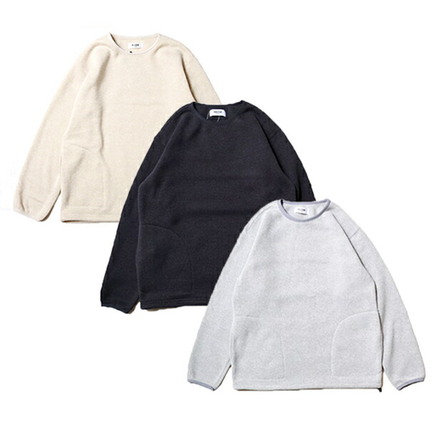 【MOSSIR Cliff by FINE CREEK】モシール クリフ ファインクリーク ファインクリークレザーズ ポーラテック サーマルプロスウェット アウトドア 高役立つこと お部屋お召しもの（ FINE CREEK Fine Creek Leathers ） （薄墨色）（黒いこと）（オートミール） [MOSW002]