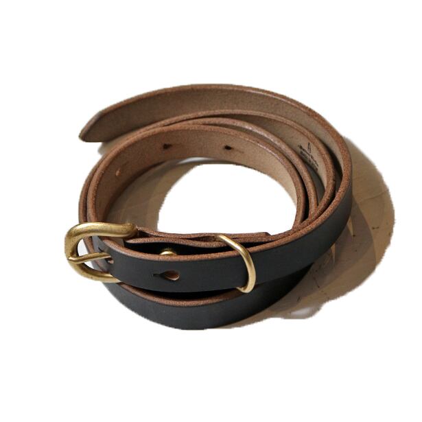 JELADO×BUTTON WORKS D-Buckle16mmHorweenCXL(Cromxcel・・) LeatherBelt ジェラード × 名取り草ワークス 胴締め（Gold×Black） [JDG02648]