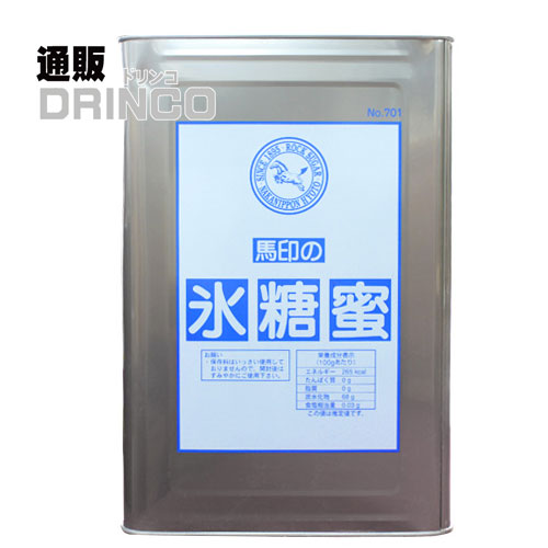 砂糖 馬印の氷糖蜜 業務用  24kg  一斗缶  中日本氷糖 【送料無料 北海道・沖縄・東北 別途加算】 [ ガムシロップ タピオカ　糖蜜　シロップ 蜜 綿あめ かき氷 プロ 食材 仕入 大容量 いっとかん 飲食店 ]