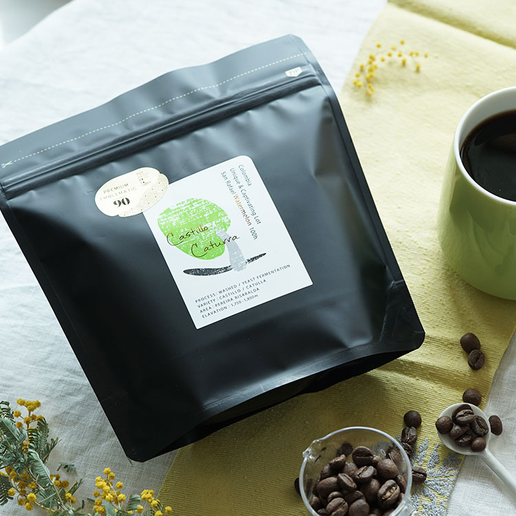 グランクリュコーヒー豆 コロンビア サンラファエル・ウォーターメロン 1kg（200g×5袋） 浅煎り ウォッシュド / イーストファーメンテーション スイカを使用した発酵 インフューズド