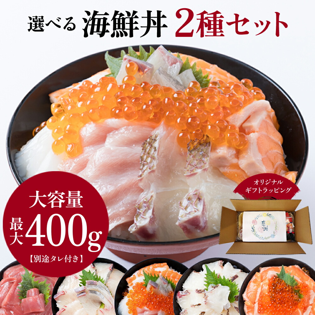 選べる 海鮮丼 2種セット 1杯120g～200g 最大400g 切り身 父の日 海鮮ギフトセット 丼セット 丼の具 グルメ 海鮮どんぶり 海鮮丼セット 海鮮丼の具 どんぶりの具 父の日お取り寄せグルメ 真鯛 かんぱち サーモン いくら 本鮪 冷凍海鮮 ギフト プレゼント 海の幸 送料無料