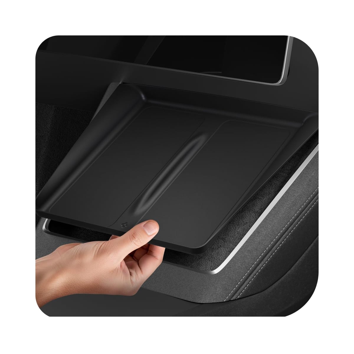 Spigen ワイヤレスパッド保護シリコンパッドカバー Tesla Model Y Juniper用