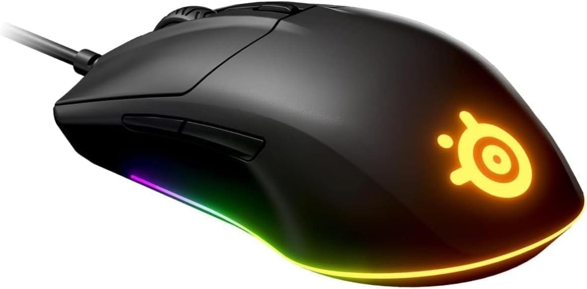 SteelSeries ゲーミングマウス 有線 軽さ 低引き延ばす 高耐久 機械的取り替えっこ 絡まり押しとどめる Rival 3 PARENT