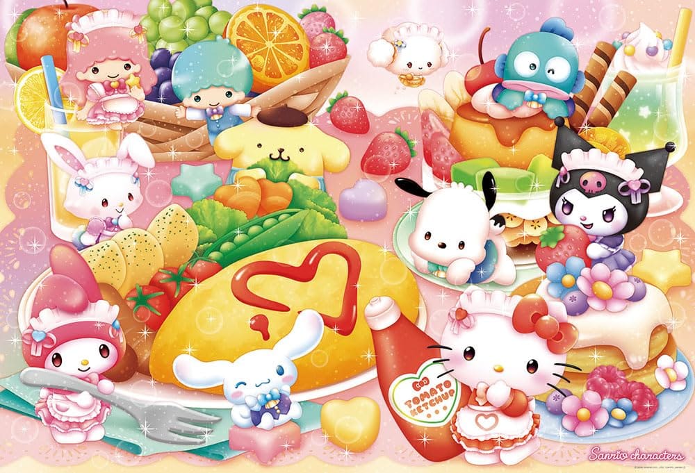【日本製】ビバリー 1000ピース ジグソーパズル サンリオキャラクターズ ハッピーメイドカフェ（49×72） 1000-146