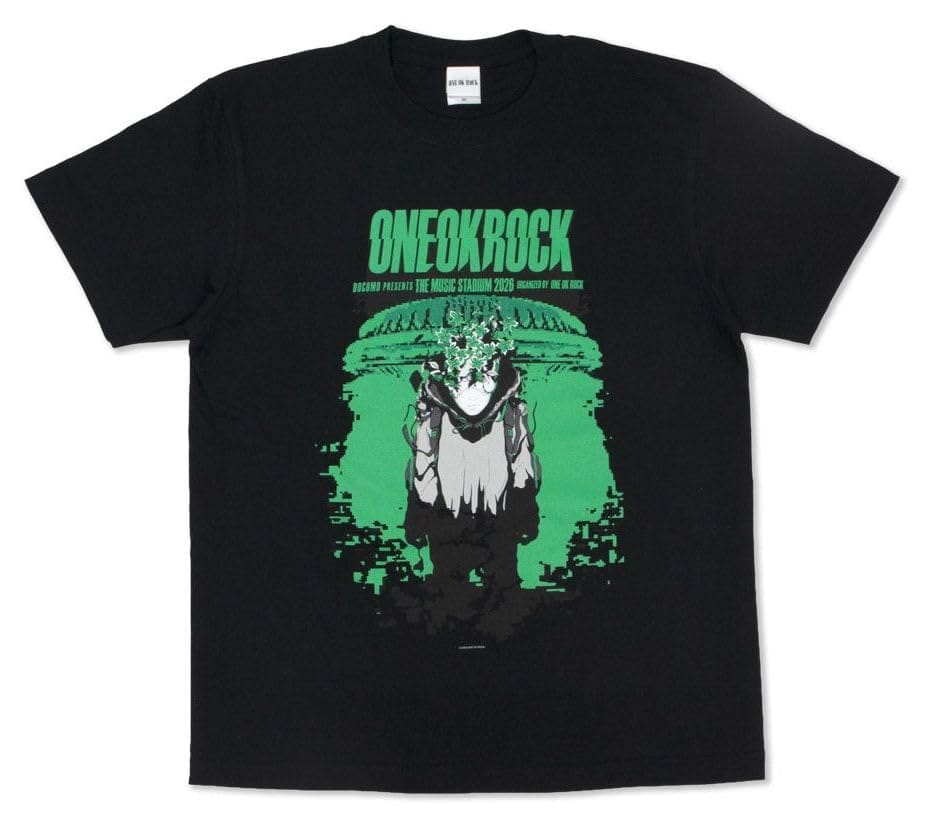 ワンオクロック ワンオク THE MUSIC STADIUM 2026 グッズ 国立競技場 Tシャツ BLACK A L