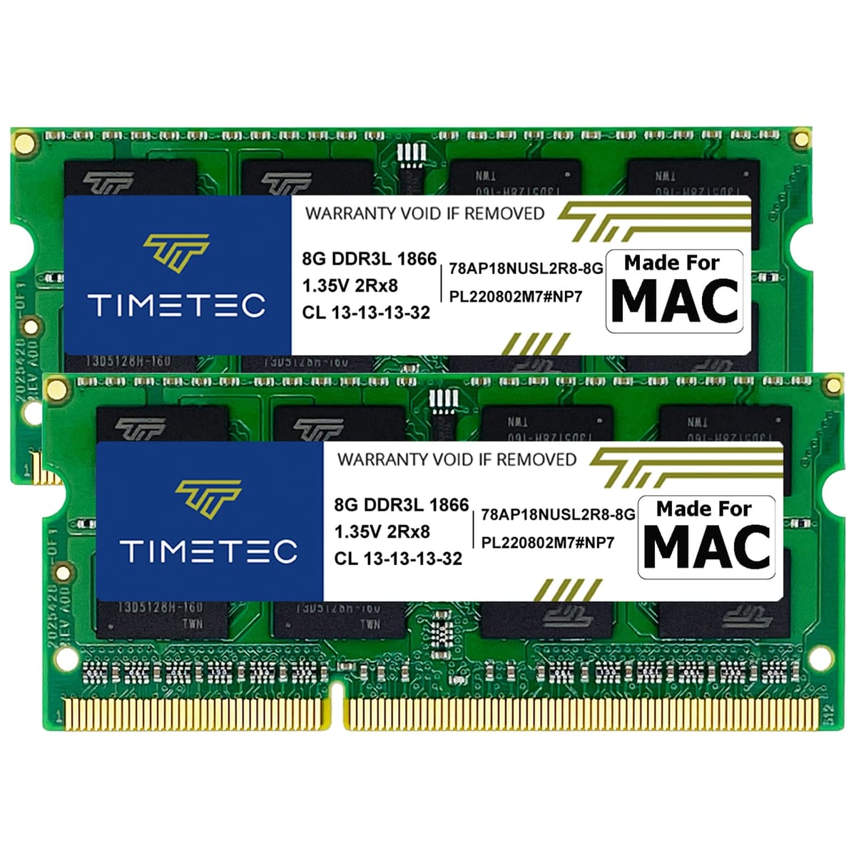 Timetec 16GB キット (2x8GB) Apple Late 2015 iMac (27インチ Retina 5Kディスプレイ付き) DDR3L 1867MHz / 1866MHz PC3L-14900 2Rx8 CL13 1.35V 204ピ