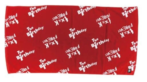 The Birthday（ザ・バースディ）チバユウスケ タオル バスタオル （レッド）｜ブルースカイショップ