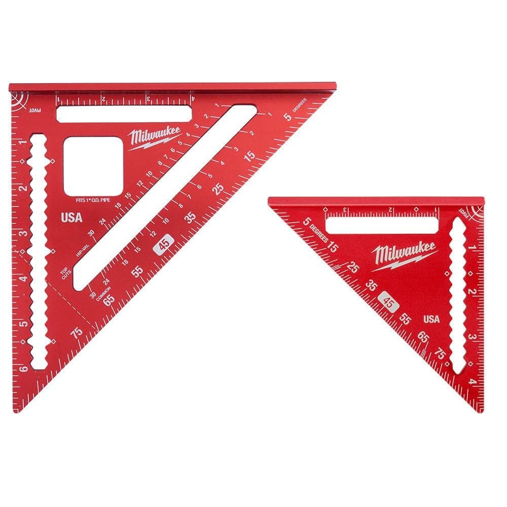 Milwaukee Tool 7インチ垂木スクエアと4-1/2インチトリムスクエアセット