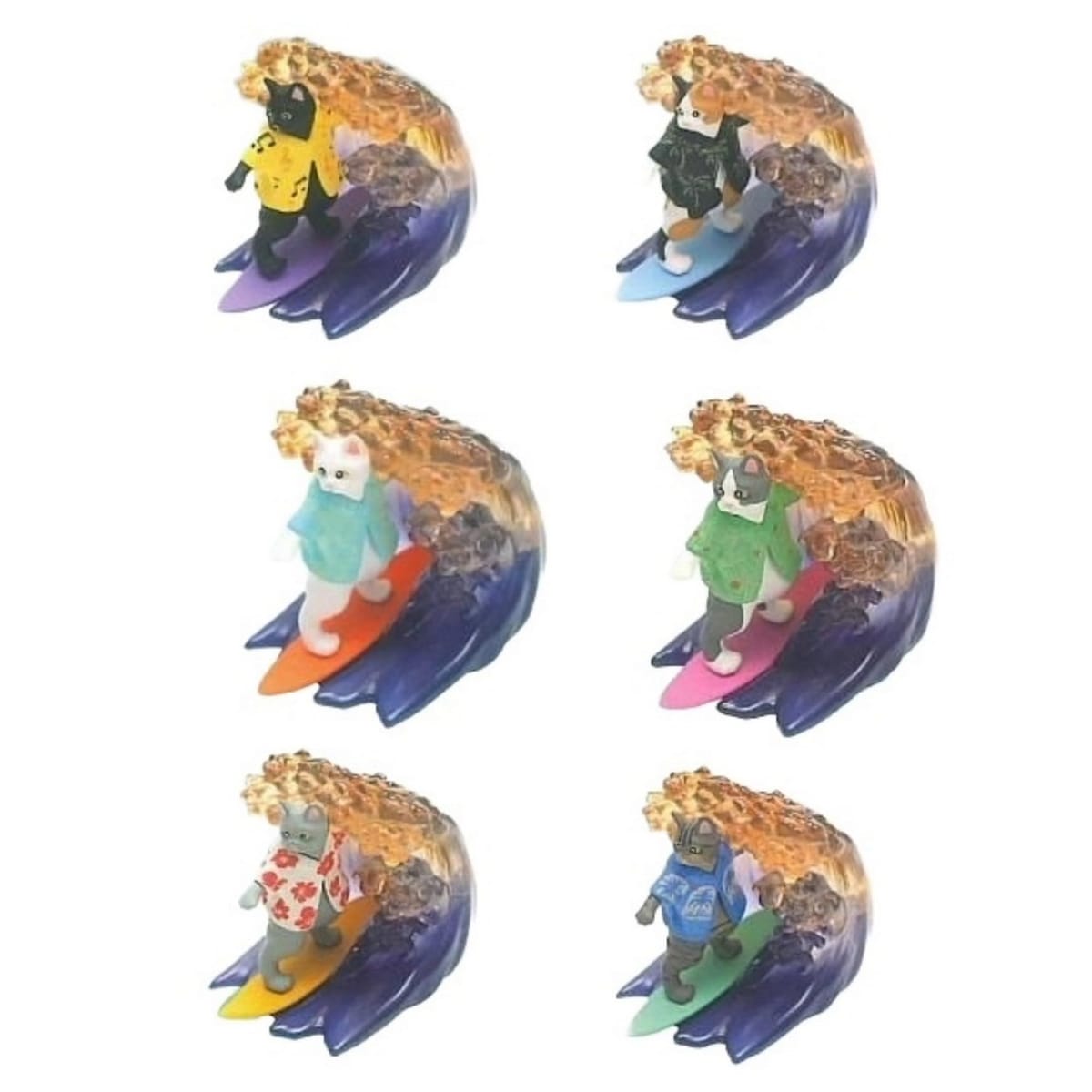 フュージー アロハねこ Vol.02 Sunset Ver. × 全6種セット フルコンプ ガチャガチャ カプセルトイ