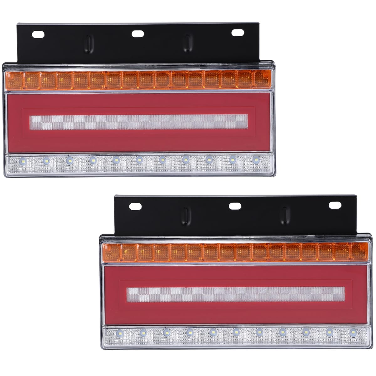 Kanoan トラック LED テールランプ 左右セット 24V 流れるウインカー シーケンシャル ウインカー リフレクター スモール ブレーキ 防水 IP68 汎用