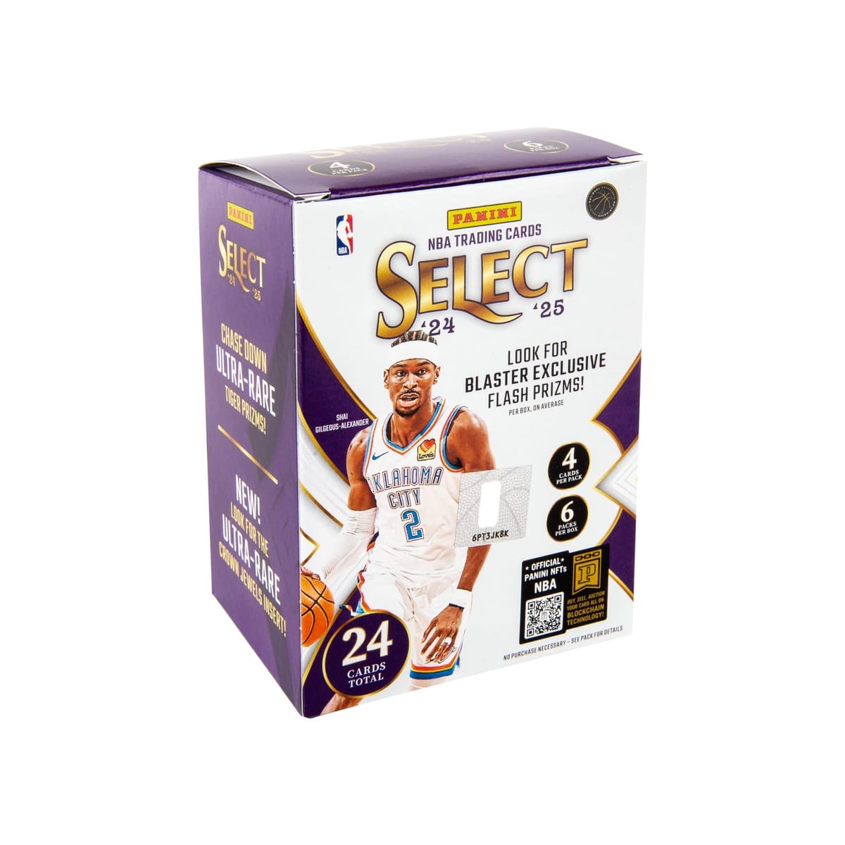 2024?25 パニーニセレクトバスケットボールブラスターボックス ? 公式NBAトレーディングカード ? 小売限定パラレル、インサート、ルーキーカード ? 密封ボックス