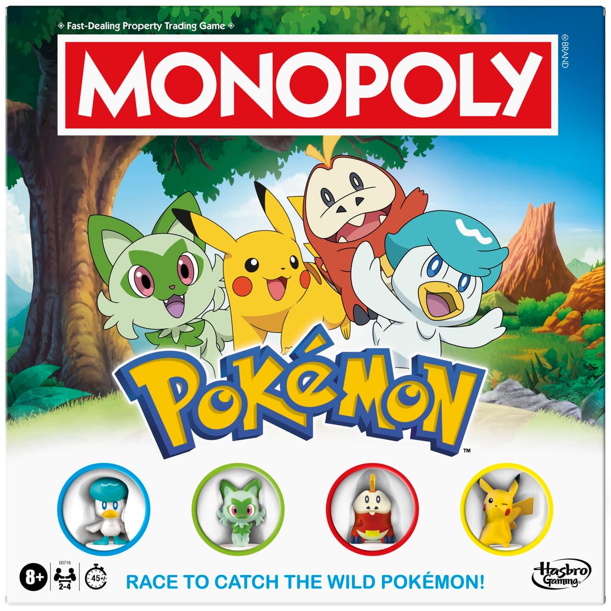 モノポリー ポケモンエディション ボードゲーム | 対象年齢8歳以上 | 2~4人用 | ポケモンファンのためのキッズゲーム | 楽しいファミリーゲーム | 平均45分