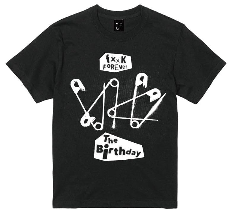 The Birthday ザ・バースディ Pins ピンズ Tシャツ ブラック 黒
