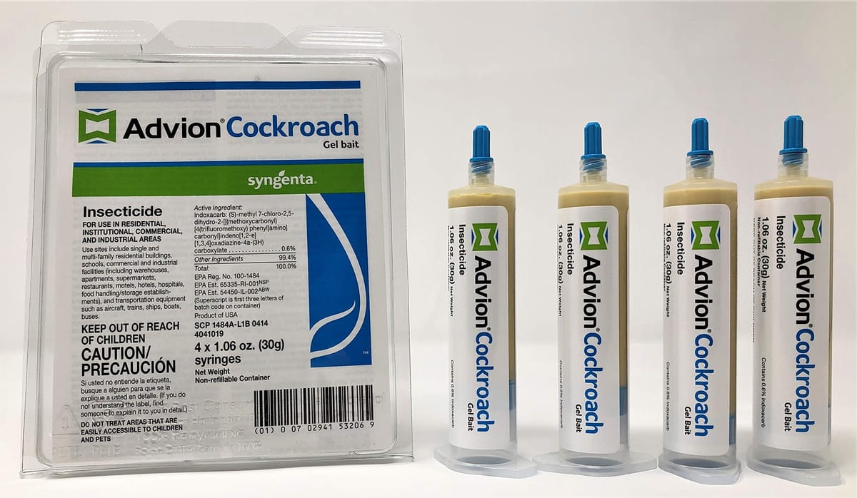 Syngenta Advion ゴキブリゲルベイト - 1箱(4×30グラムシリンジ)