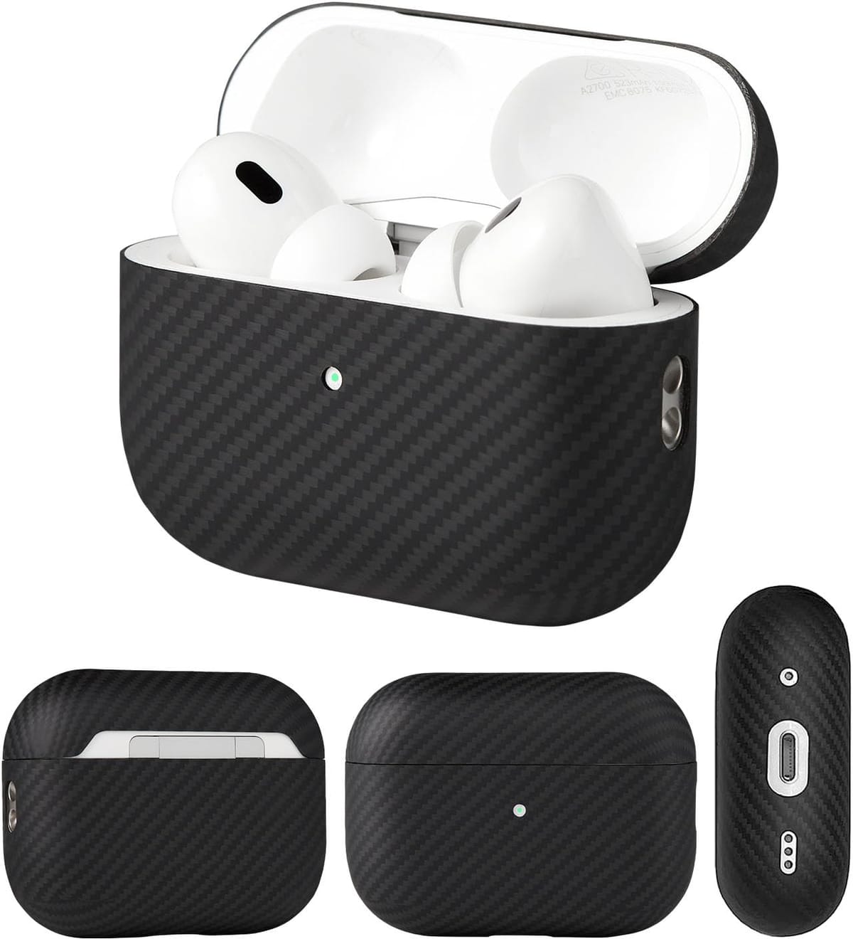 【World Gadgets】Apple製ワイヤレスイヤホンPro専用ケース 純カーボン99%使用 Apple製ワイヤレスイヤホン専用ケース