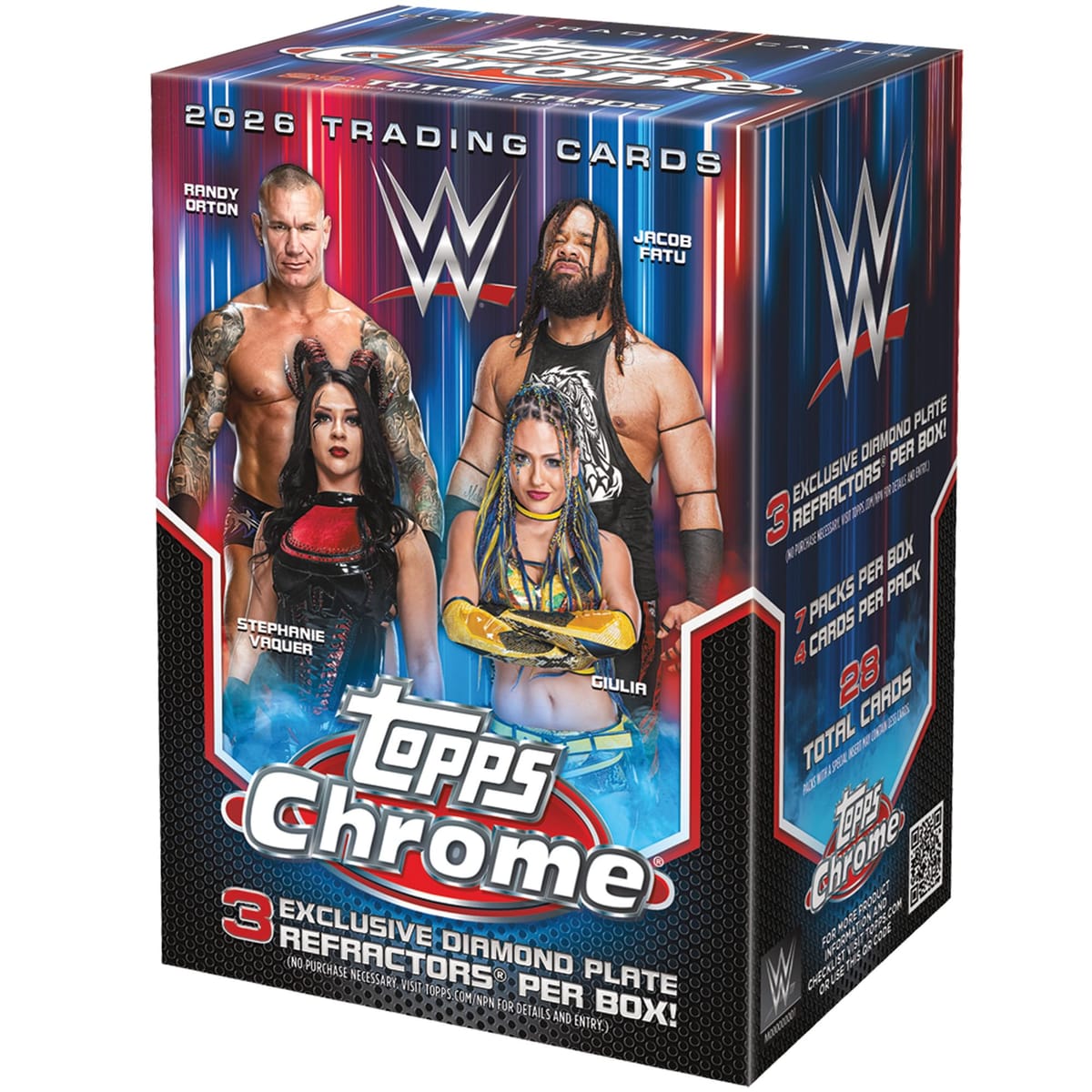 2026 Topps Chrome WWE - ファクトリーシール - バリューボックス。｜ブルースカイショップ