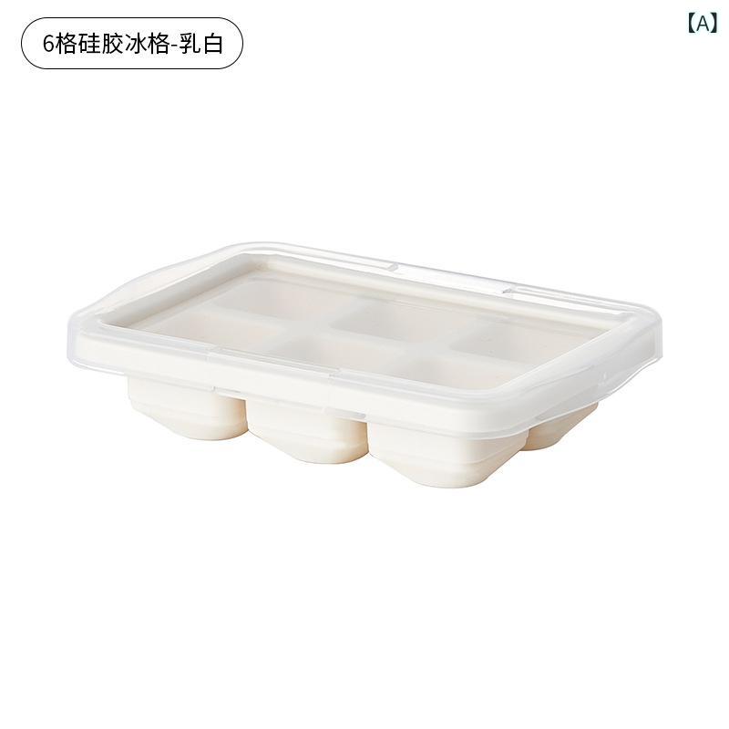 目あたらしい ホンブルグ帽 ケイ素樹脂 製 製氷 皿、 食料雑貨類 品位、 身寄り 用、 見せかけ 式、 蓋 付き、 手っとり早い 凍る 相応うの 小型 製氷 ボックス席