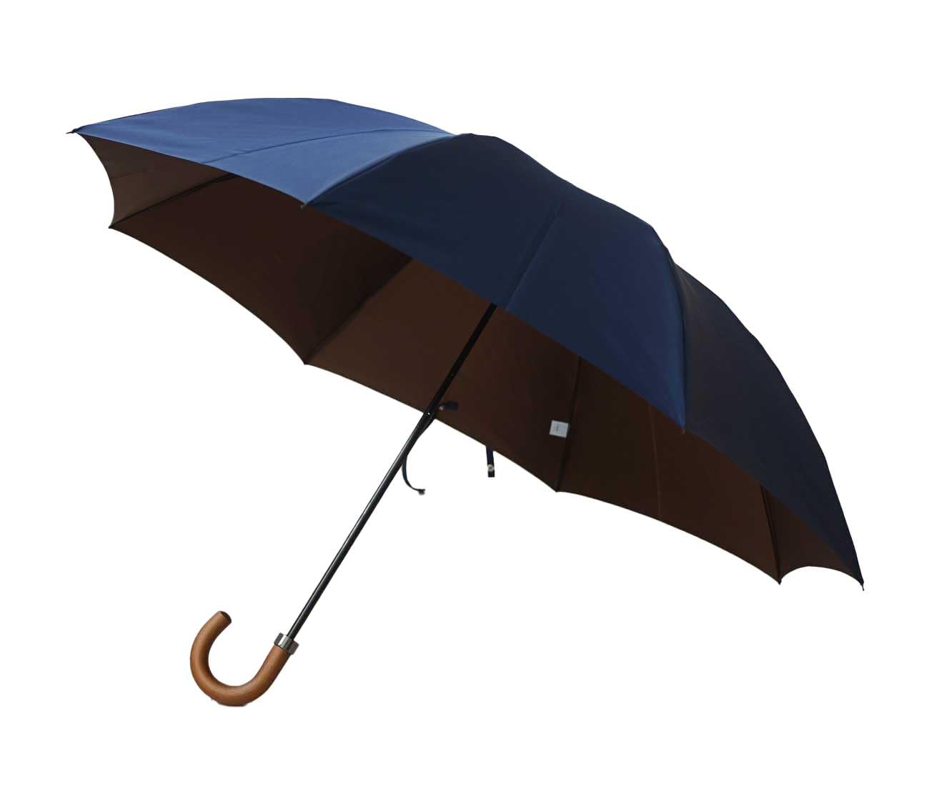 日本製 折りたたみ傘 Two-Ply メンズ 丈夫 60cm 甲州織 グラスファイバー 東京洋傘 傘専門店 高級傘 ブランド 小宮商店 (ネイビー)｜つかさストア