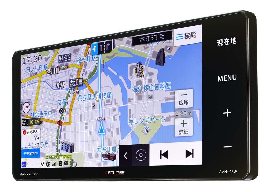デンソーテン イクリプス(ECLIPSE) カーナビ AVN-R7W 地図無料更新 地デジ(ワンセグ/フルセグ)/VICS WIDE/SD/CD/DVD/USB/Bluetooth/Wi-Fi 7型ワイド|つかさストア