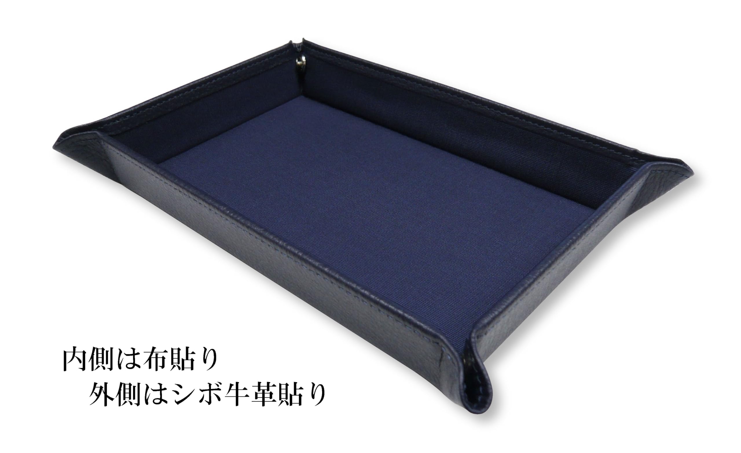 日本製シボ牛革ペントレイ青 本革巻回転ボールペンディレクターセット 黒 TRAL-PD03-B｜つかさストア 9,966円