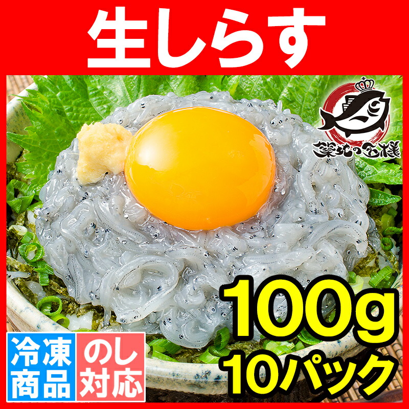 生しらす 生シラス 1kg 100g 10パック 約人前 超新鮮な無添加の国産天然生しらす 極上の生しらす丼をご家庭で 冷凍生しらす 生シラス丼 駿河湾産 江ノ島 鎌倉 静岡産 築地市場 豊洲市場 R Natural Gaz Org