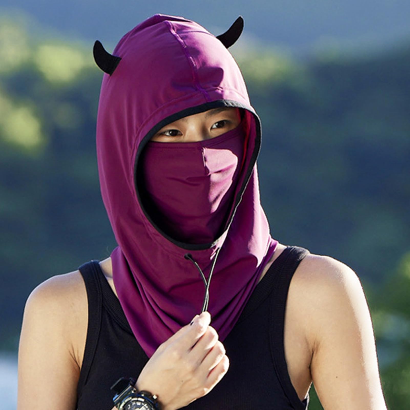 楽天市場】日焼け対策 アクアプラス UVフェイスマスク ブラック AP