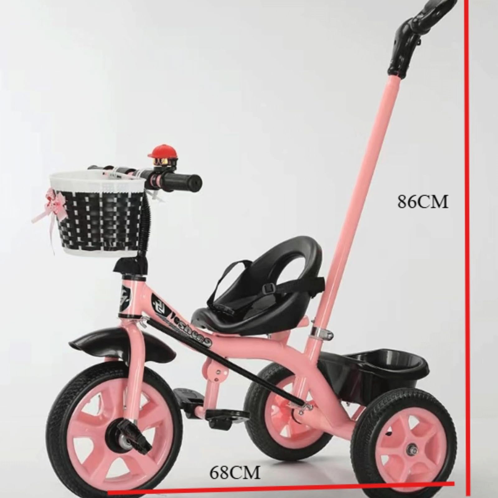 楽天市場】前輪12インチ×後輪10インチの三輪車サンリンチャ子供用