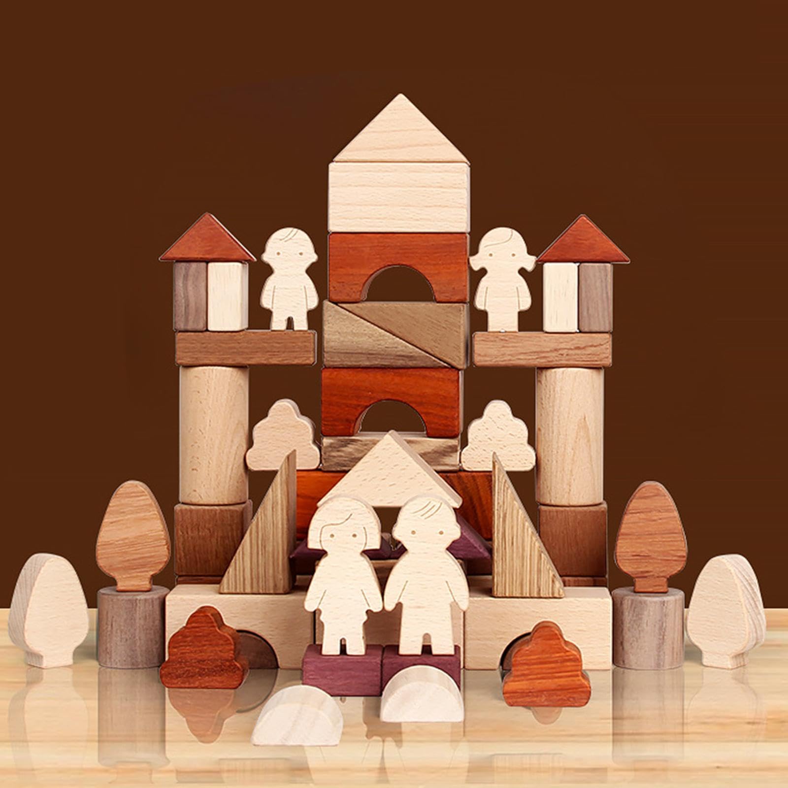 楽天市場】ケーファー おうちの積み木 ナチュラル おうち 家 木の