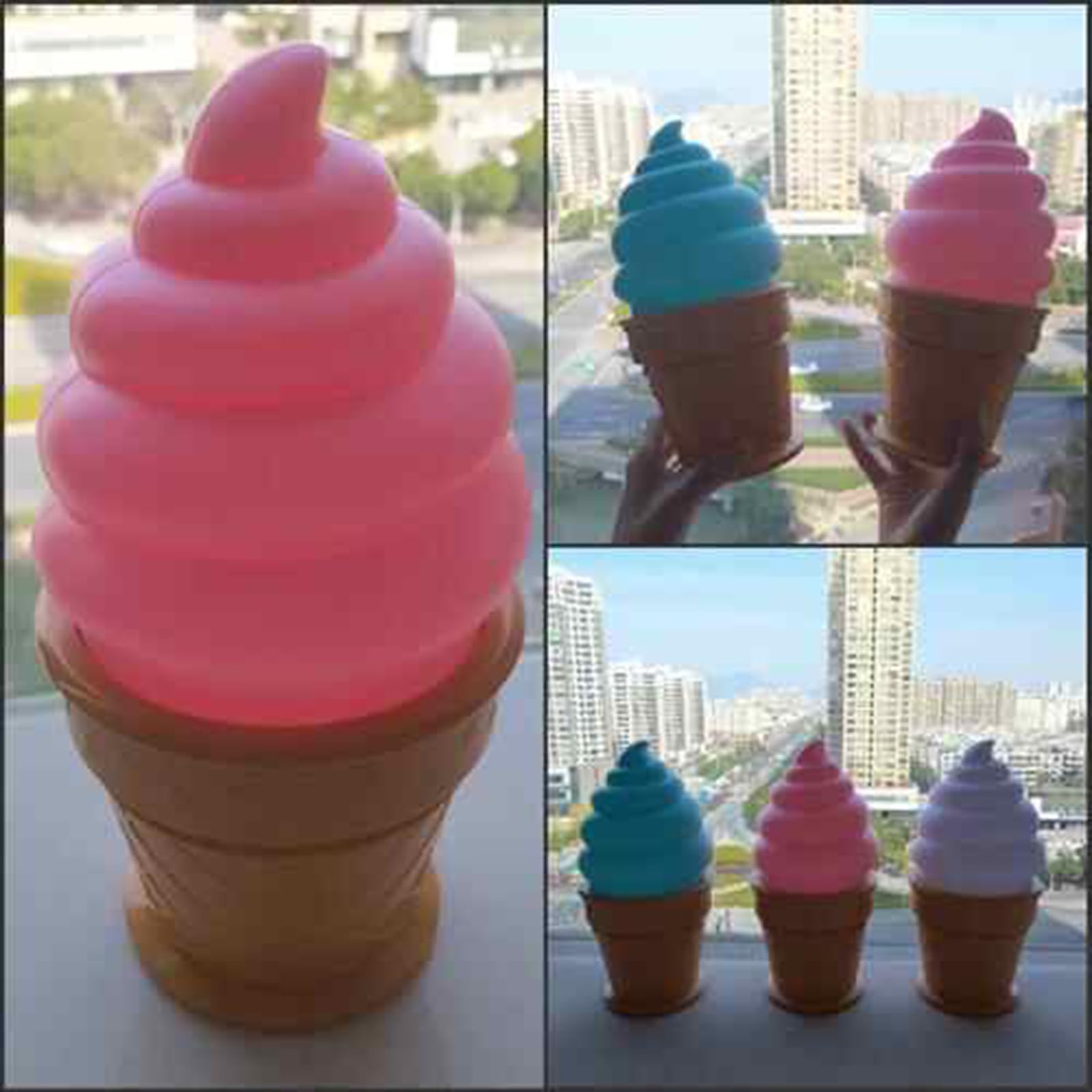 楽天市場】ライト ソフトクリーム型 電気 大きい アイス インテリア