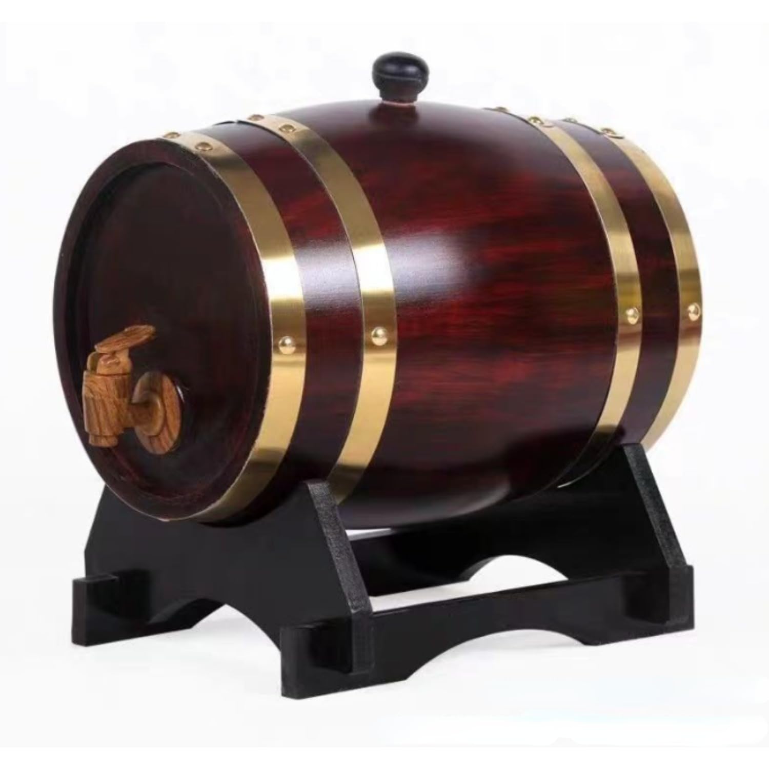 木製 ワイン樽 オーク樽 1.5L スタンド付き ミニバレル 蛇口付き 酒器 サーバー ウイスキー ブランデー ビール 熟成 焼酎 保存容器 飲食店 レストラン 装飾 インテリア おしゃれ クラフト ディスプレイ コーヒー豆 収納箱 贈り物|月影屋
