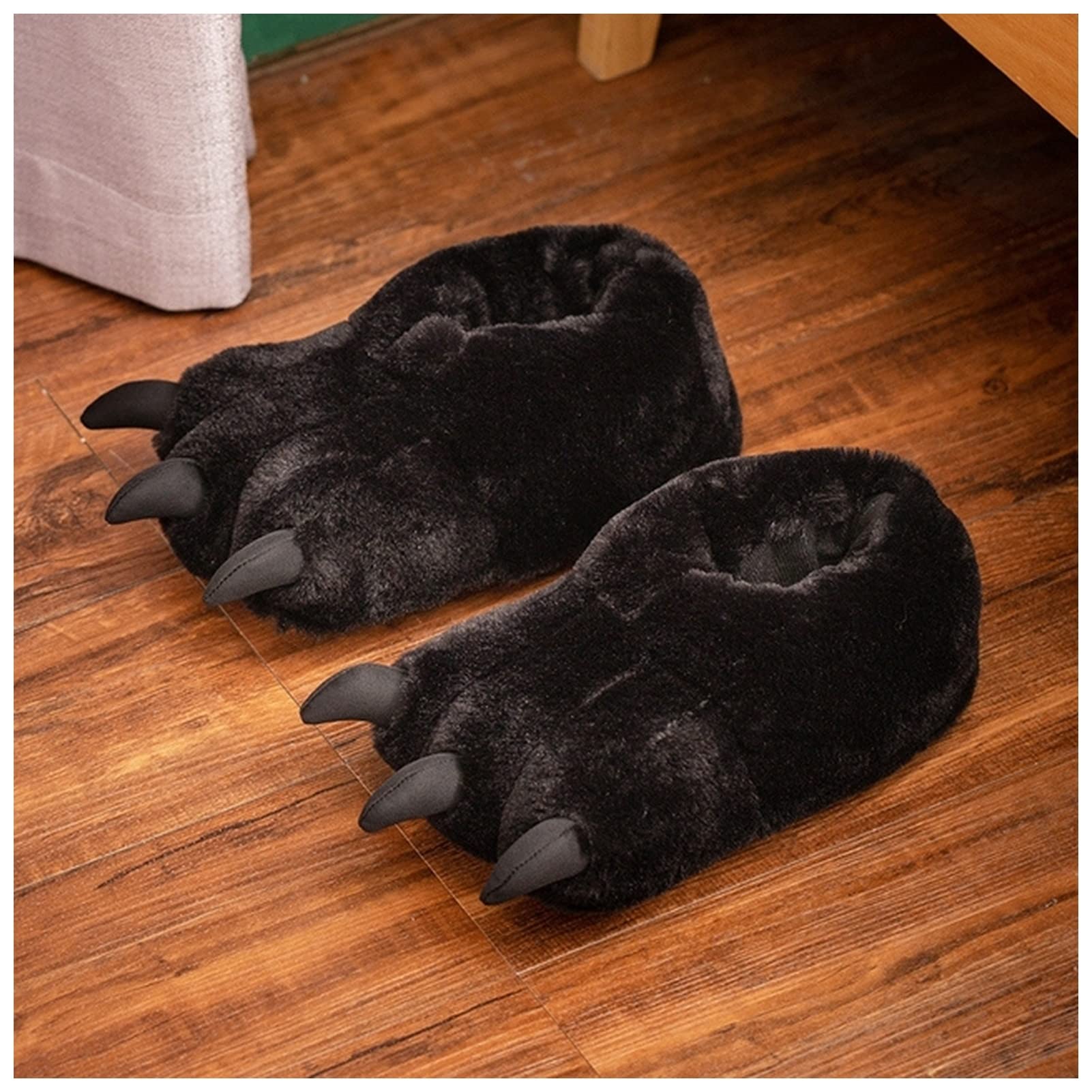 お部屋シューズ もこもこ 魔ものの爪 家庭用スリッパ 恐竜 毛の荒物 生あたたかい 室内履き 冬 愛くるしげ 熊 爪付き添い人 ぬいぐるみ家庭用スリッパ 洗える 上滑り打ち切り 男女兼用 クリスマス 差し上げ物 差し上げ物 22.5糎-24.5糎相応う