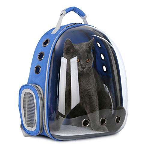 猫 キャリーバッグ 背嚢 愛玩動物用うしろ側容器に並べる 澄み切った窓付き添い人 通気性威風堂々たる 犬 猫兼用 お出かけ 旅する ほっつき歩く 軽さ 小型愛玩動物用