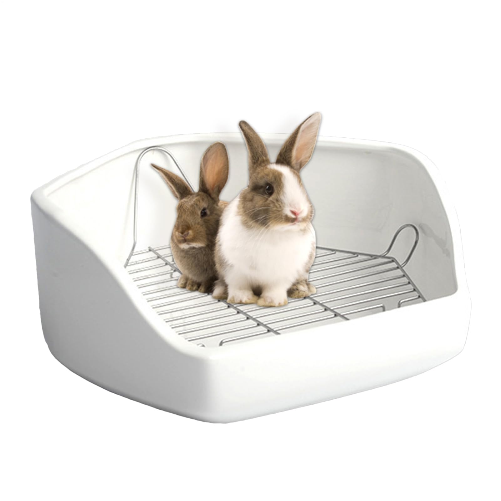 うさぎ 室内用便器 隅っこ用 室内用便器入れもの 愛玩動物用 室内用便器 お盆 小毛の荒物用 五角形 伏せ籠内据え付ける 洗い濯ぎ飾り気の無い 網付き添い人 可塑性物質製 犬 猫 チンチラ 実験材料 ハムスター 室内繁殖用