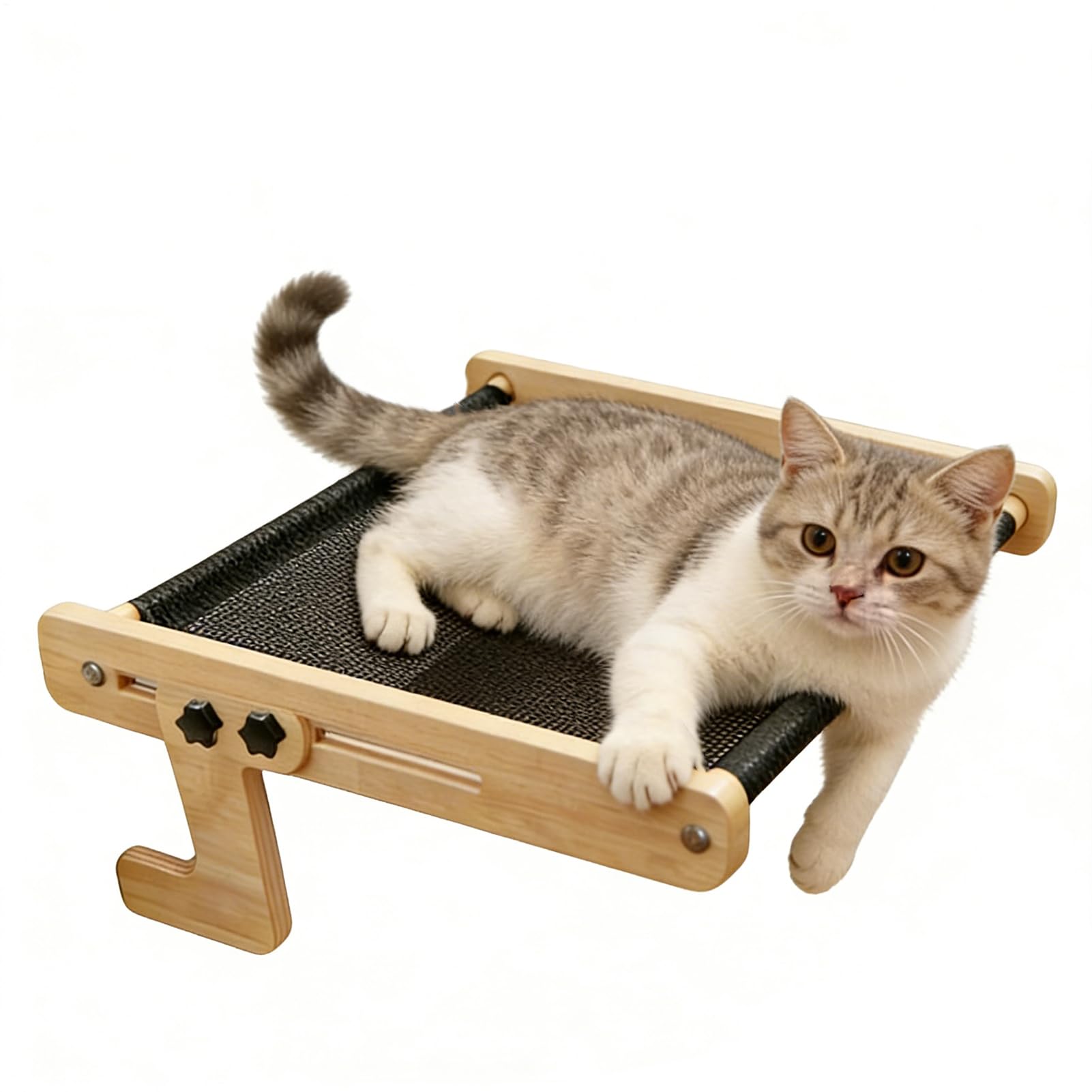 猫用ハンモック 窓際 臥榻 2段式 キャットウォーク 愛玩動物用ハンモック キャットベット 窓枠 キャットタワー 途切らせる所 釣りあい感 据え置き飾り気の無い 多役立つこと 家具調 室内装飾 省空白文字