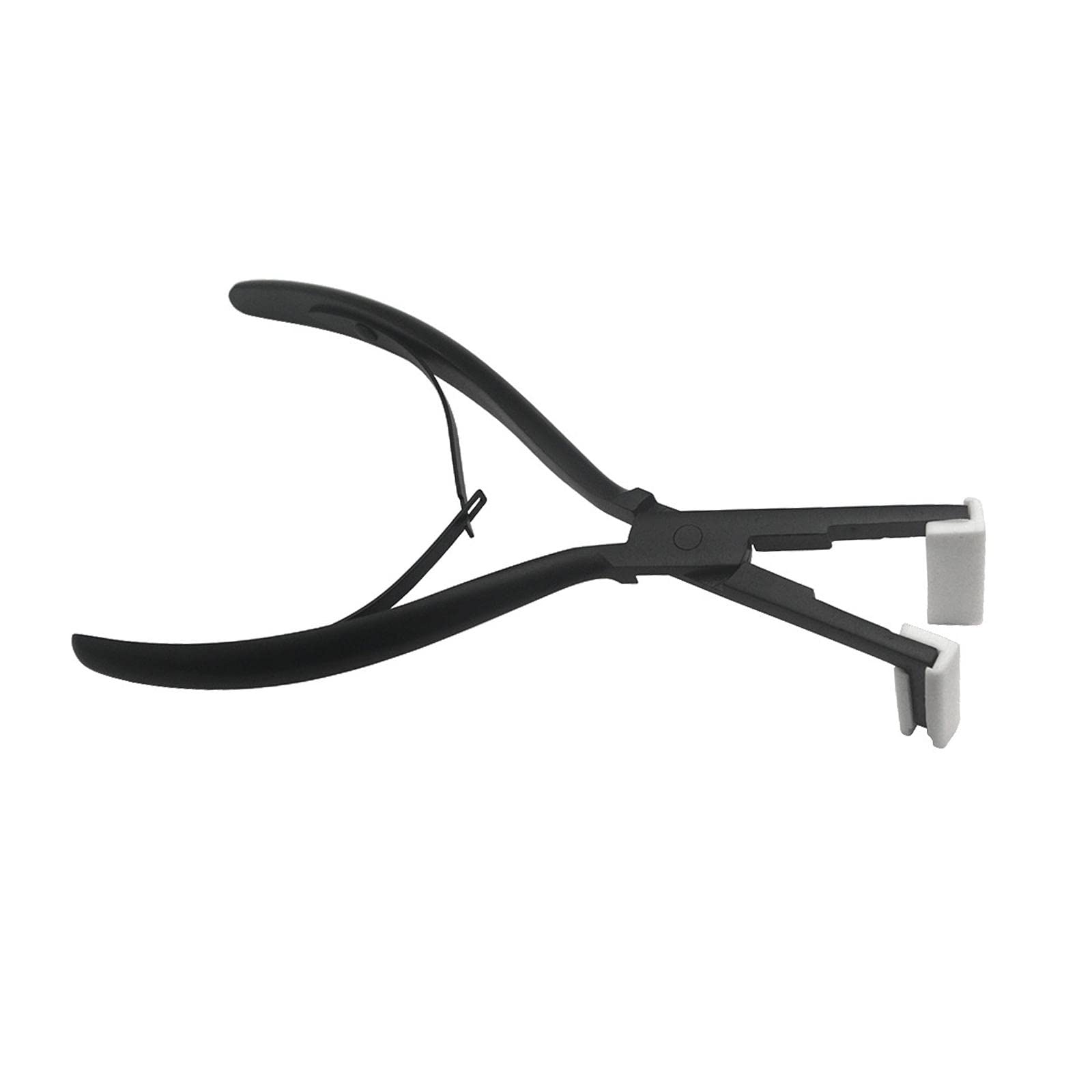 ヘアエクステ用 ペンチ シールエクステ専用 圧着プライヤー ヘアサロン物の具 検査と修理備品 ステンレス鋼製 上滑り打ち切りパッド付き添い人