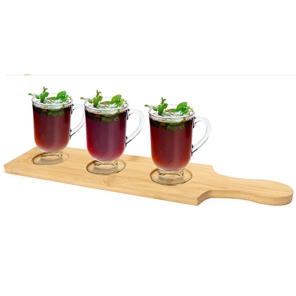 ビールフライト テイスティングボード 竹製 3穴 2個セット シャンパングラス ショットグラス サービングトレイ ドリンクサンプラー パドル 飲み比べ お盆 ビール ウイスキー カクテル パーティー バー カフェ おしゃれ カトラリーディス｜月影屋