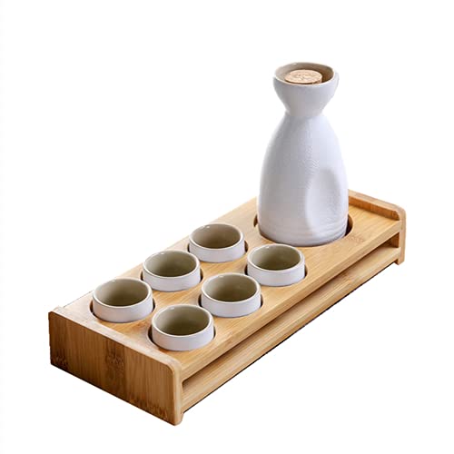 和酒徳利 8点セット 陶器 耐熱ガラス 徳利燗瓶盃 ギフト 保温保冷 和食器 シンプル 食器 ()|月影屋