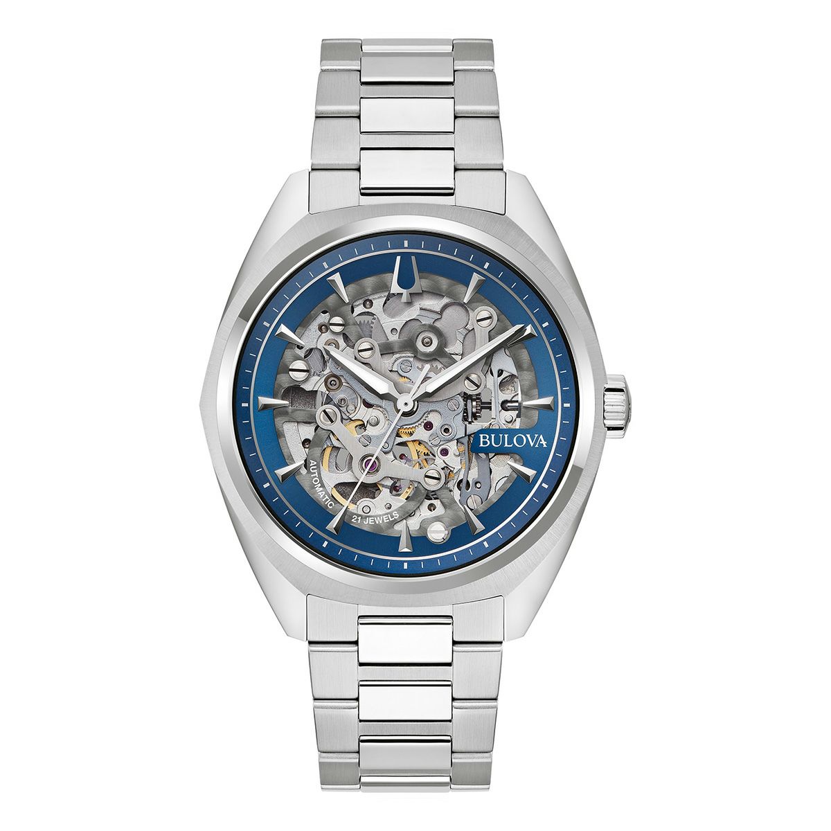 正規品　新品　ブローバ　BULOVA　クラシック サーベイヤー 96A292　スケルトン　自動巻　メカニカル　国際保証登録可　バンド調整サービス　ラッピングサービス｜ツキウ時計店