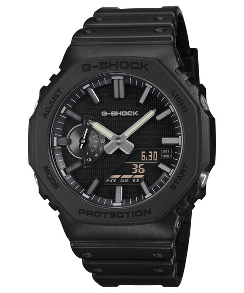 国内正規品 G-SHOCK Gショック ジーショック GA-2100LXB-1AJF LUXE BLACK ブラック カシオ クオーツ 電池式 アナデジ アナログデジタル オクタゴン 八角形 20気圧防水 カシオ CASIO ラッピングサービス|ツキウ時計店