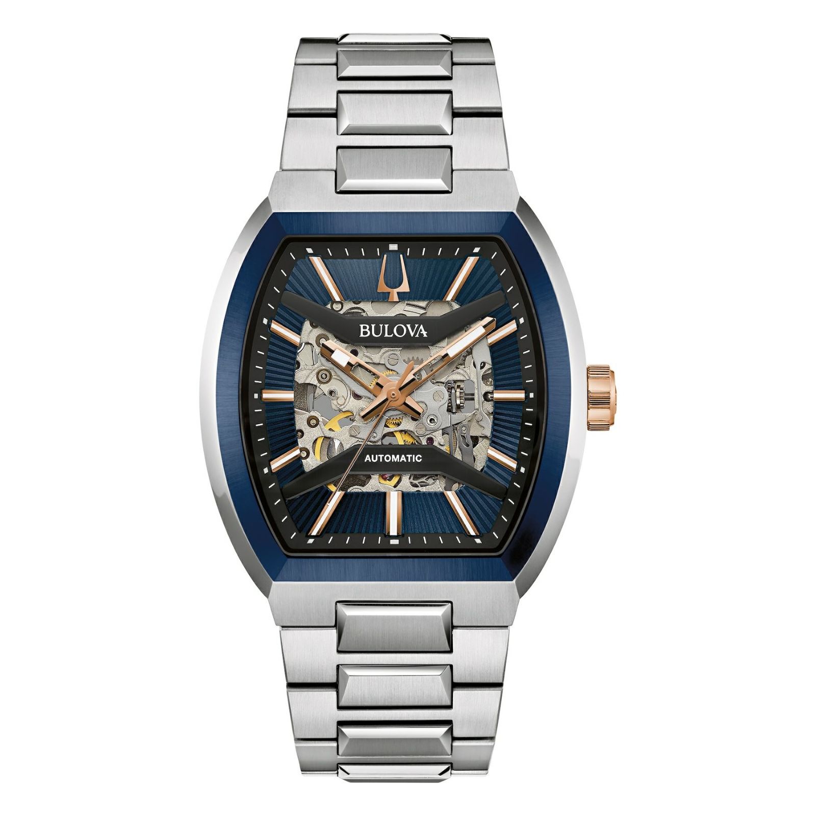 国内正規品 ブローバ BULOVA クラシックマキナ 98A319 スケルトン 自動巻 メカニカル トノー型 国際保証登録可 バンド調整サービス ラッピングサービス|ツキウ時計店