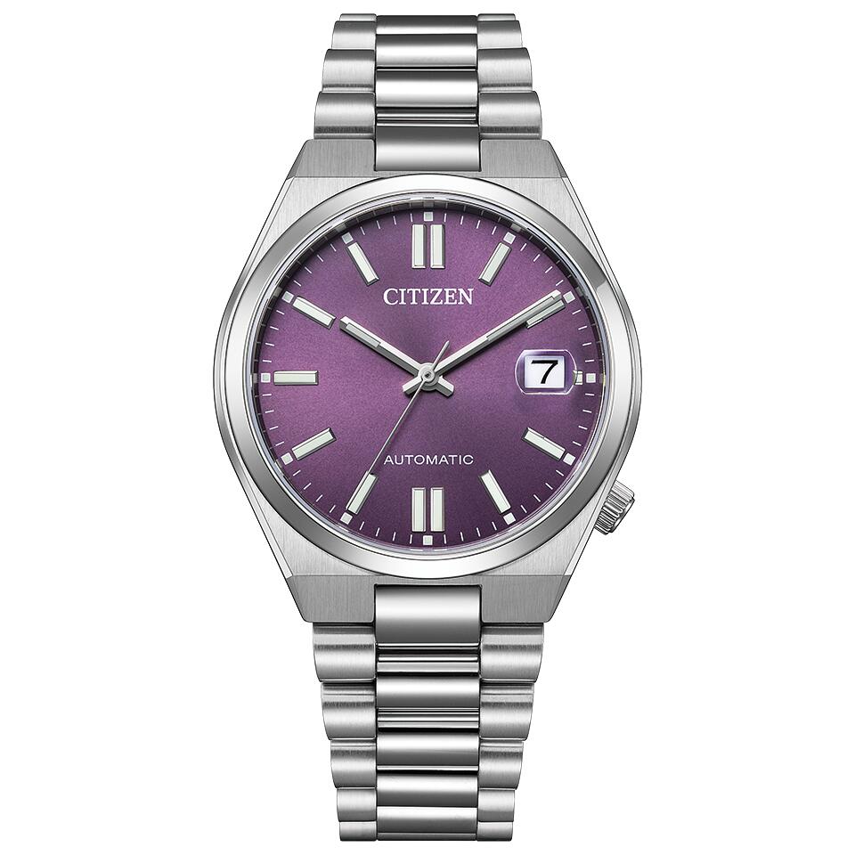 国内定まり品 シチズン CITIZEN TSUYOSA Collection ツヨサ NJ0200-50W 力学的 自動小銃巻 パープル文字記号盤 紫 シースルーバック 容れもの37粍 小ささ 最長5年引き請ける 周波数帯域合わせるお持て成し ラッピング無料
