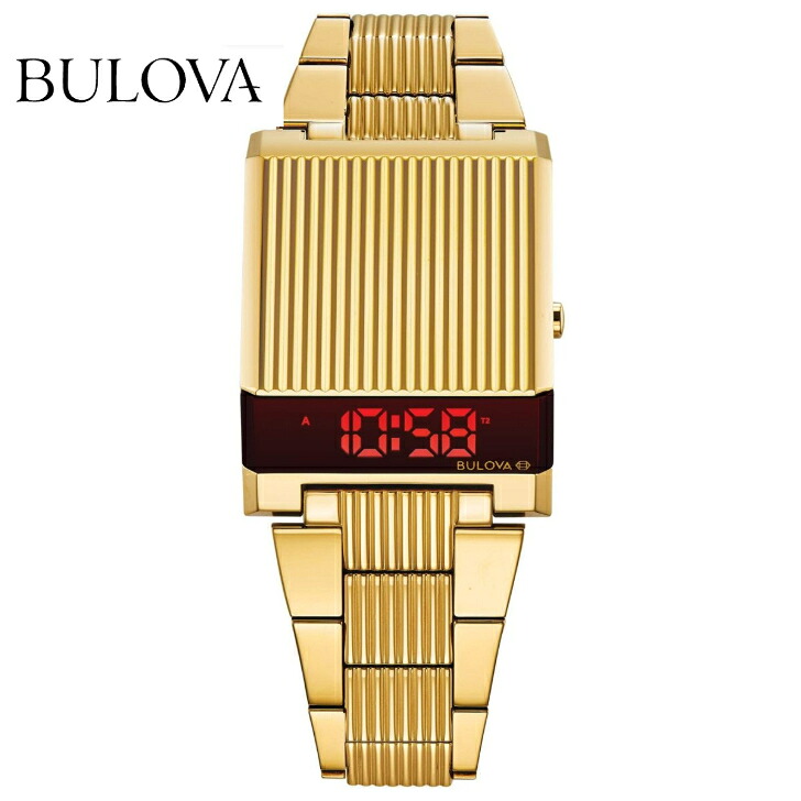 正規品 新品 ブローバ BULOVA LEDデジタル腕時計 アーカイブス シリーズ コンピュートロン クオーツ 97C110 国際保証登録可 ラッピングサービス