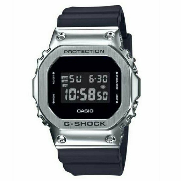 正規品 メタル G-SHOCK Gショック ジーショック GM-5600U-1JF シルバー カシオ 電池式 デジタル LEDライト ベストセラー ラッピングサービス|ツキウ時計店