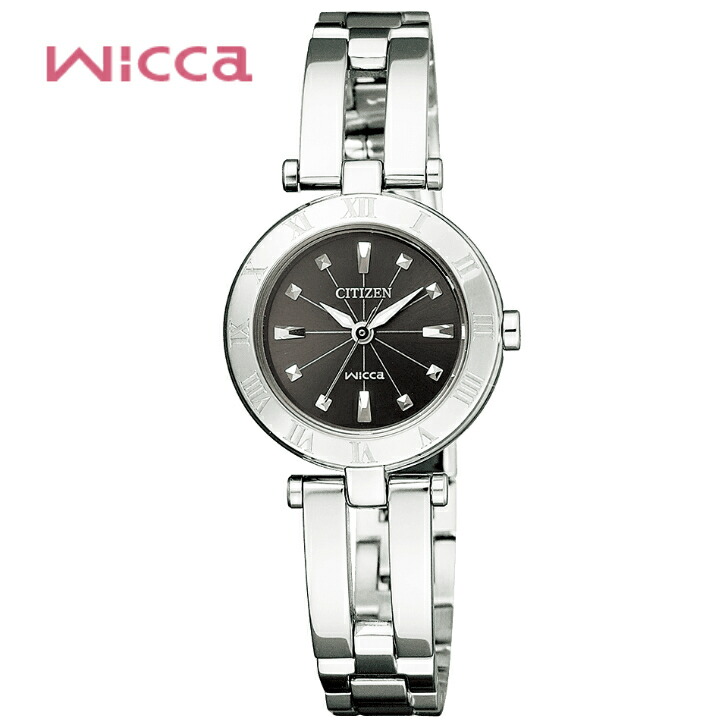 国内正規品　wicca ウィッカ NA15-1571C　ブラック　黒文字盤　ソーラー　5気圧防水 シチズン　CITIZEN　バンド調整サービス　ラッピング無料｜ツキウ時計店
