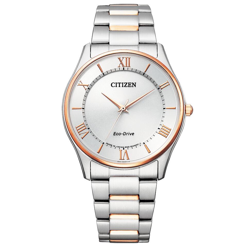 国内正規品　CITIZEN　シチズンコレクション　BJ6484-50A　ホワイト文字盤　白　エコドライブ　ソーラー　ピンクゴールド色コンビ　ステンレス　最長5年保証　送料無料　バンド調整サービス　ラッピングサービス｜ツキウ時計店