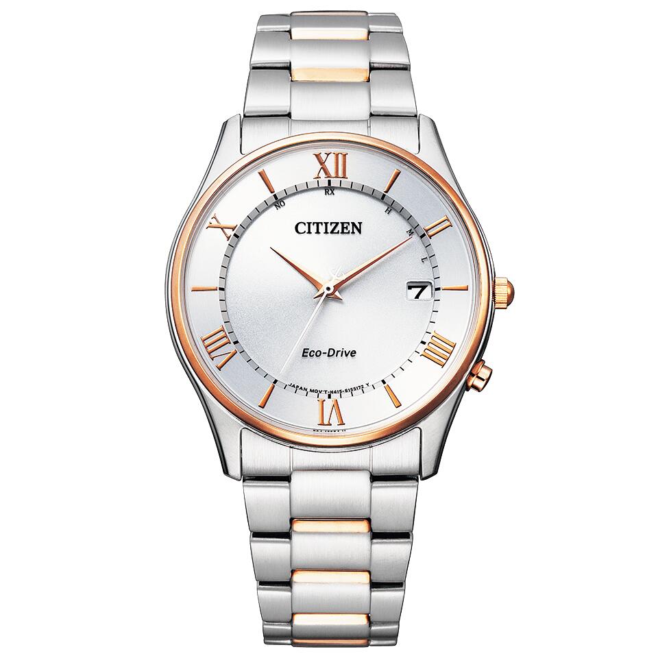 国内正規品 CITIZEN シチズンコレクション 電波時計 AS1062-59A 白文字盤 ホワイト エコドライブ ソーラー ピンクゴールド色コンビ ステンレス 最長5年保証 送料無料 バンド調整サービス ラッピングサービス|ツキウ時計店