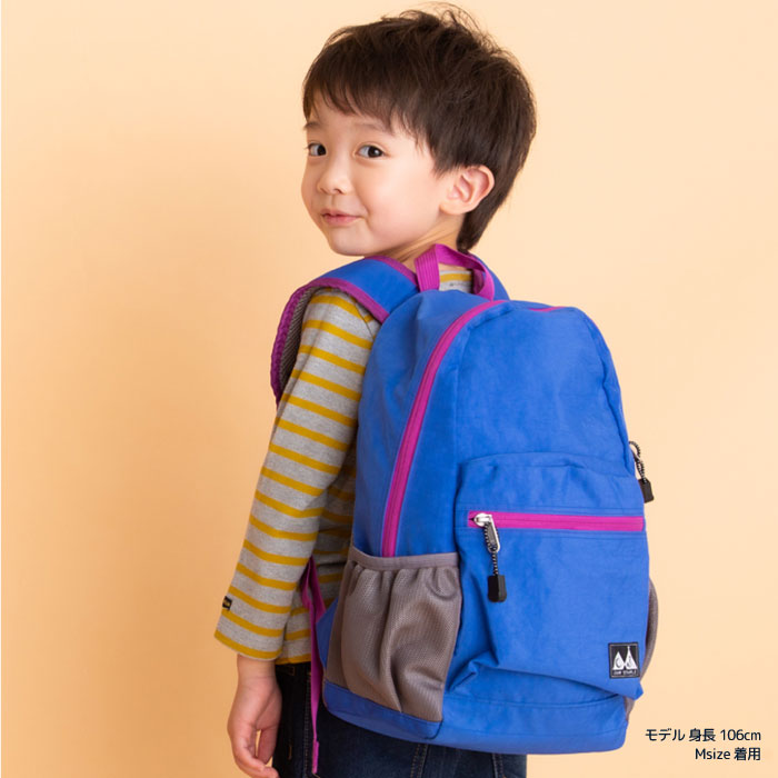 7月上旬入荷予定【送料無料】ウォッシュドナイロンバックパックMキッズリュックリュックサックジュニアナイロンバックキッズリュック男の子女の子子供こども子どもバック小学校幼稚園通園バッグ入園グッズ軽量かわいいおしゃれ12l18l2018春