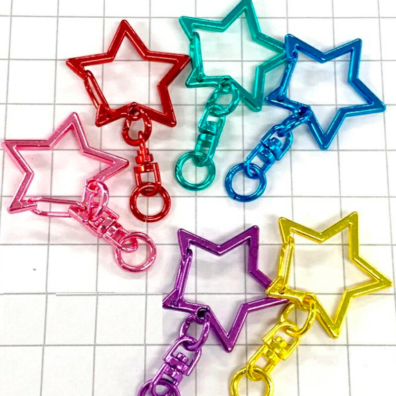 星形 キーホルダー バックチャーム No.19 楽天市場】【月間優良ショップ】キーホルダー 星型チャーム